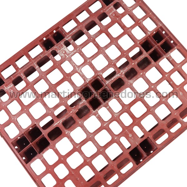 Lightweight perforated plastic pallet 1200x1000x170 mm 3 runners