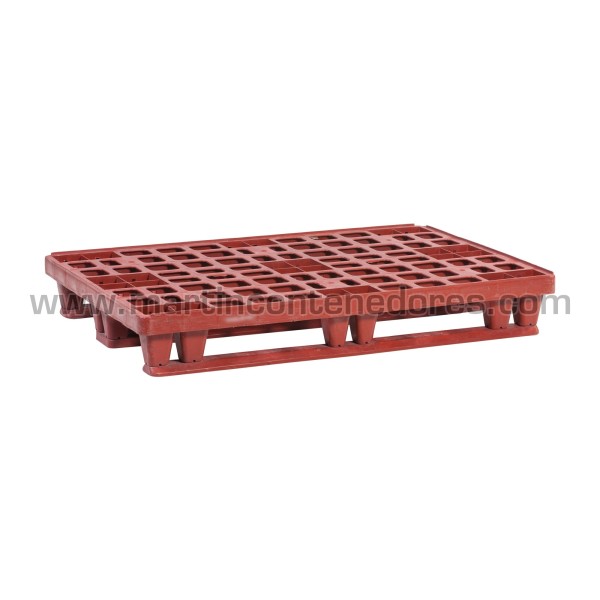 Lightweight perforated plastic pallet 1200x800x170 mm 3 runners