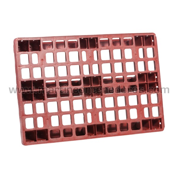 Lightweight perforated plastic pallet 1200x800x170 mm 3 runners