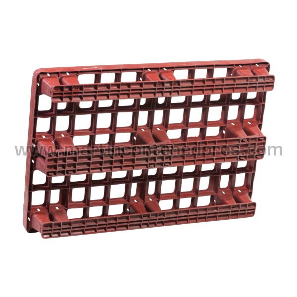 Lightweight perforated plastic pallet 1200x800x170 mm 3 runners