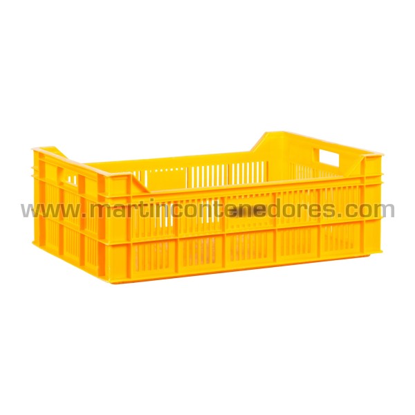 Perforated plastic box 600x400x210/160 mm