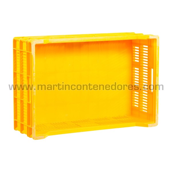 Perforated plastic box 600x400x210/160 mm