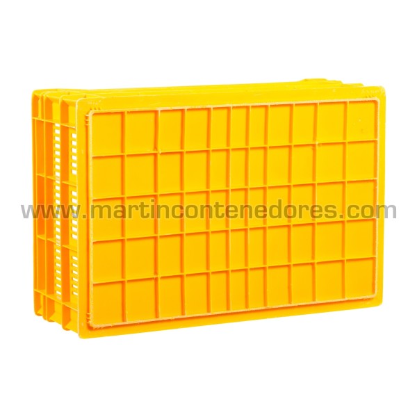 Perforated plastic box 600x400x210/160 mm