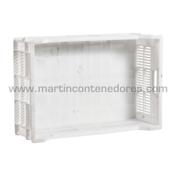 Caja plástica ranurada 600x400x190/140 mm