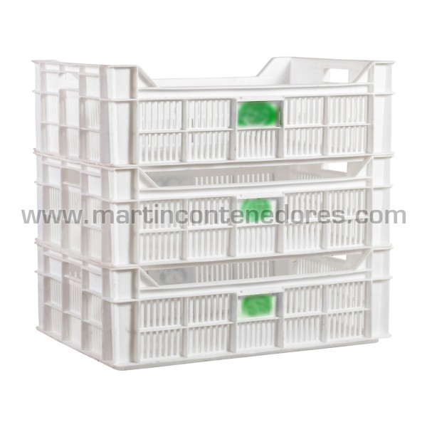 Perforated plastic box 600x400x190/140 mm