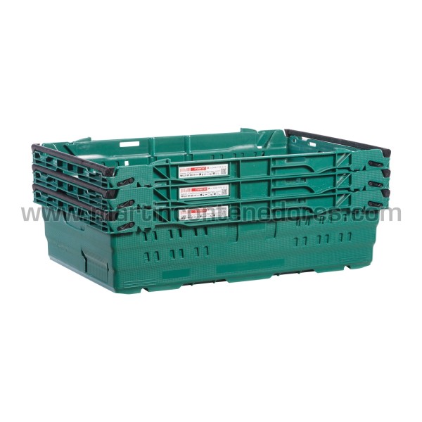 Caja encajable ranurada 600x400x165/140 mm