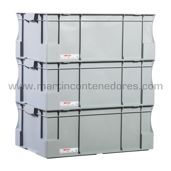 Caja plástica Euronorma 600x400x230/215 mm