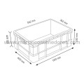 Caja plástica Euronorma 600x400x230/215 mm