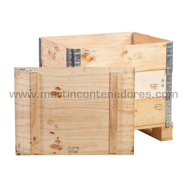 Tapa de madera 800x600x30 mm para cerco palet