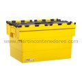 Caja encajable con tapa 600x400x365/345 mm