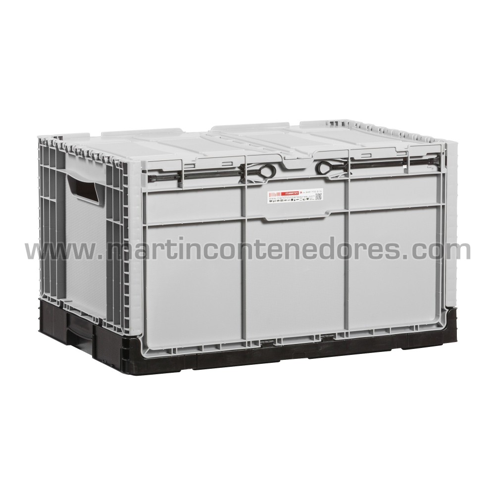 Caja plegable con tapa 600x400x343/340 mm