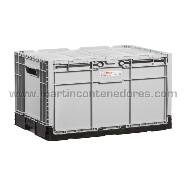 Foldable box with lid 600x400x343/340 mm