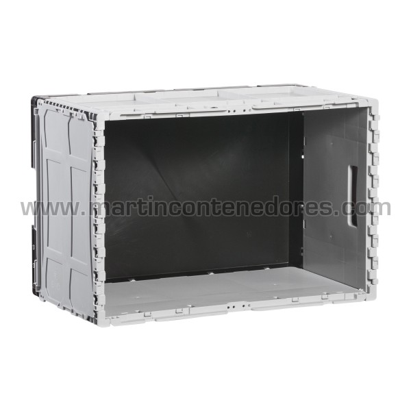 Foldable box with lid 600x400x343/340 mm