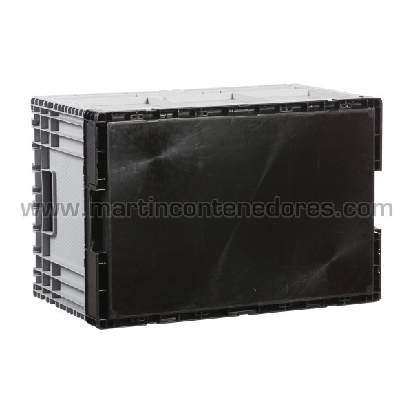 Caja plegable con tapa 600x400x343/340 mm