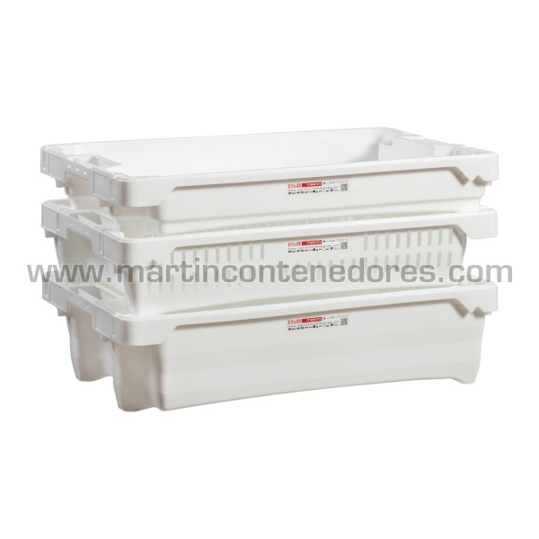 Caja encajable ranurada 600x400x130/104 mm