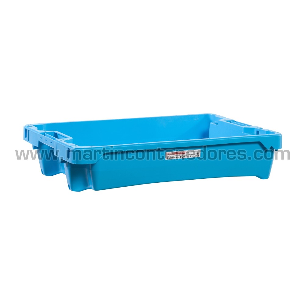 Nestable plastic box 600x400x130/104 mm