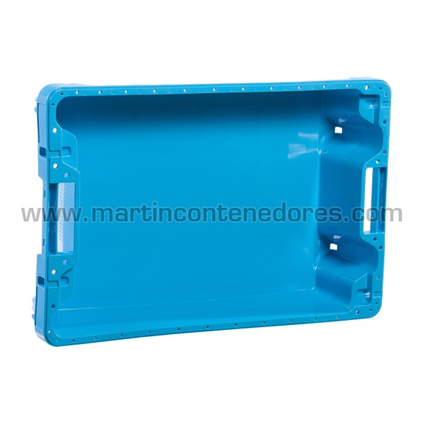 Nestable plastic box 600x400x130/104 mm