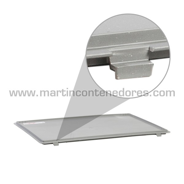 Lid plastic for box 600x400 mm