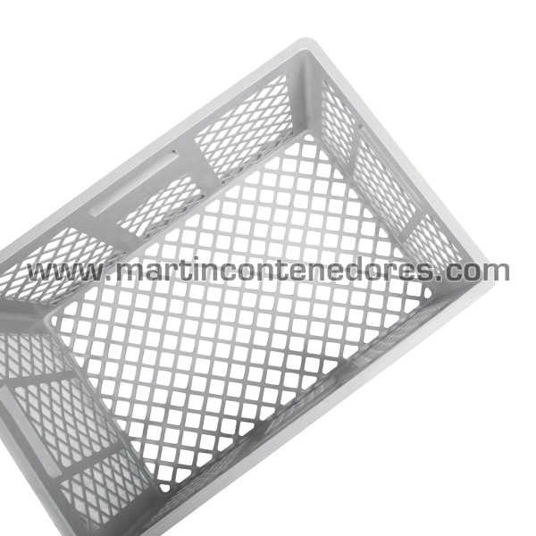 Perforated plastic crate 600x400x320/305 mm