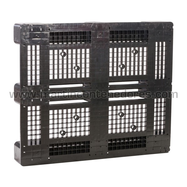 Perforated plastic pallet 1200x1000x150 mm 3 runners