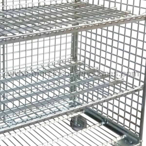 Shelf not tiltable for mesh trolley 1370x670 mm