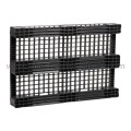 Perforated plastic pallet 1200x800x140 mm 3 runners