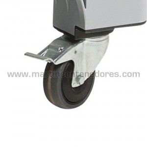 Swivel caster with brake...