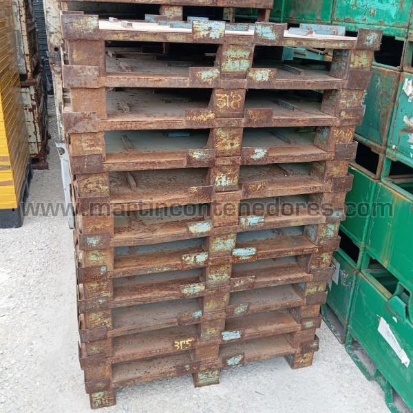 Steel pallet 1010x810x170 mm 6 feet