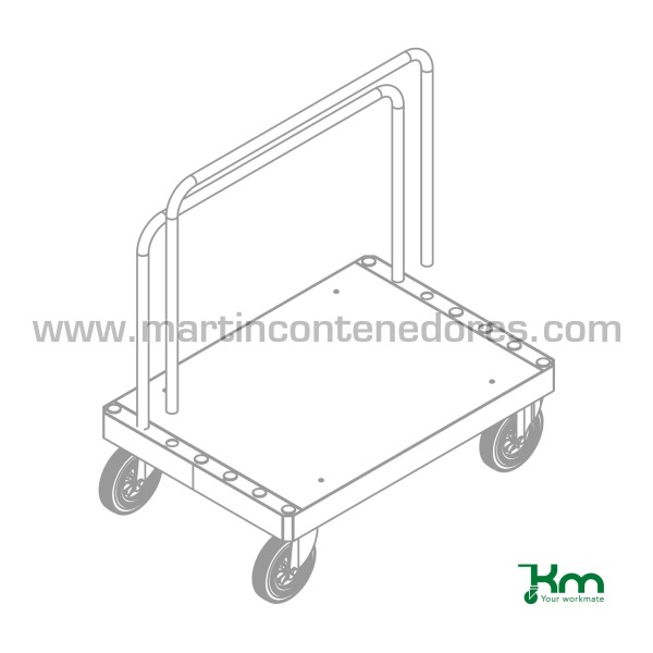 Soporte adicional para carro de plataforma 1170x30x710 mm