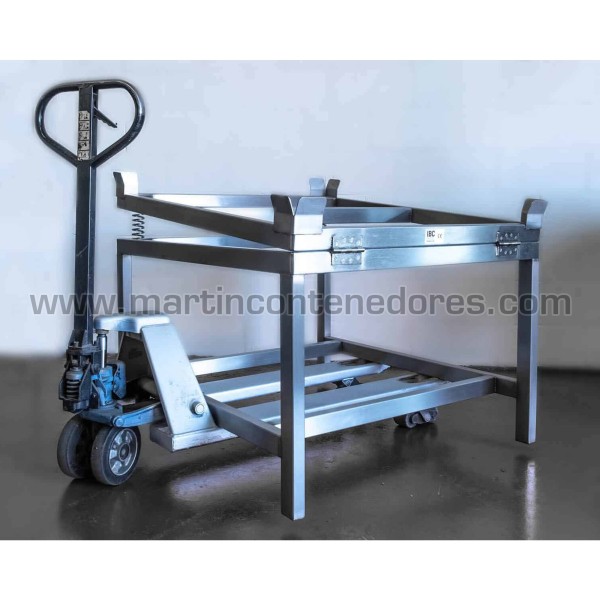 Soporte inclinado para IBC 1000 litros FR acero galvanizado