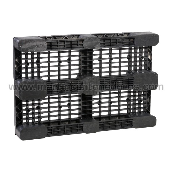 Perforated plastic pallet 1200x800x160 mm 3 runners