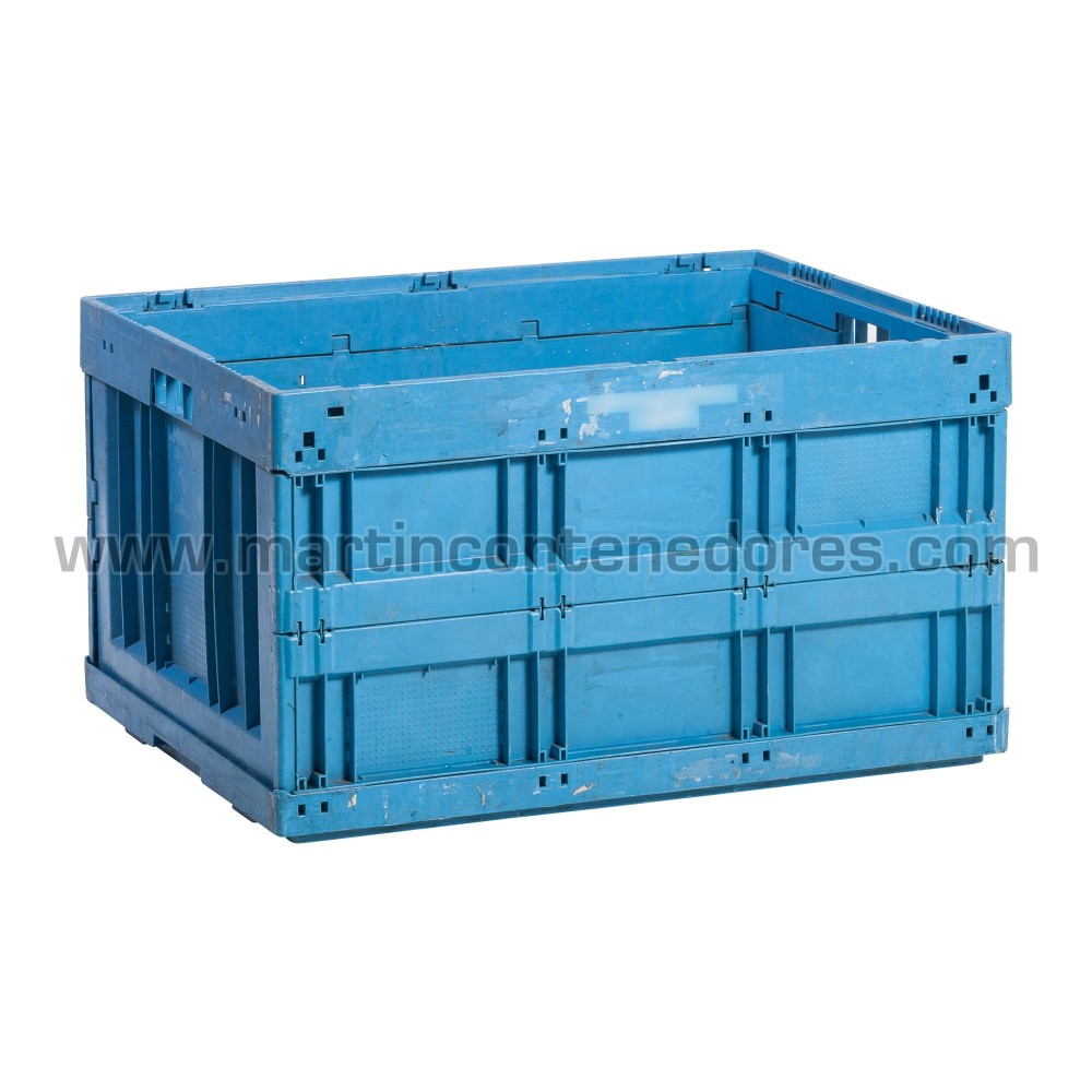 Foldable plastic box 800x600x450/400 mm