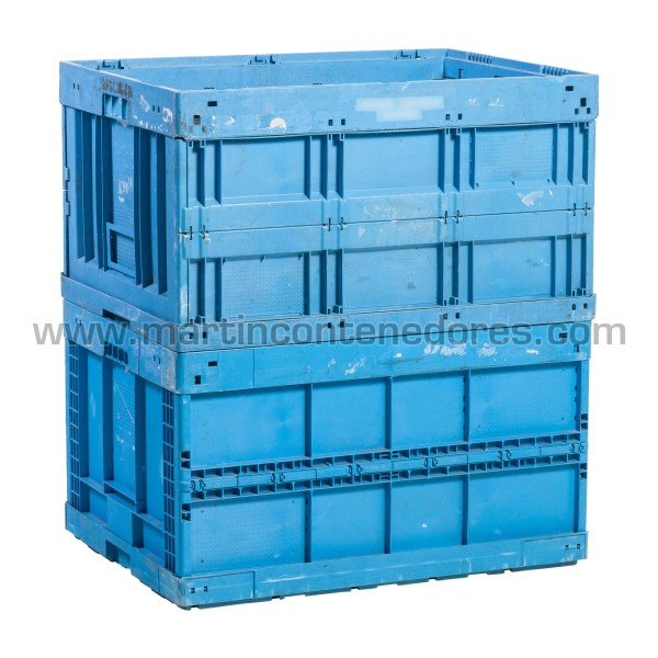 Foldable plastic box 800x600x450/400 mm