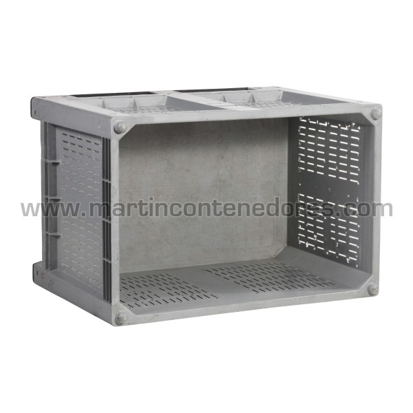 Perforated plastic box 1200x800x850/690 mm 2 runners