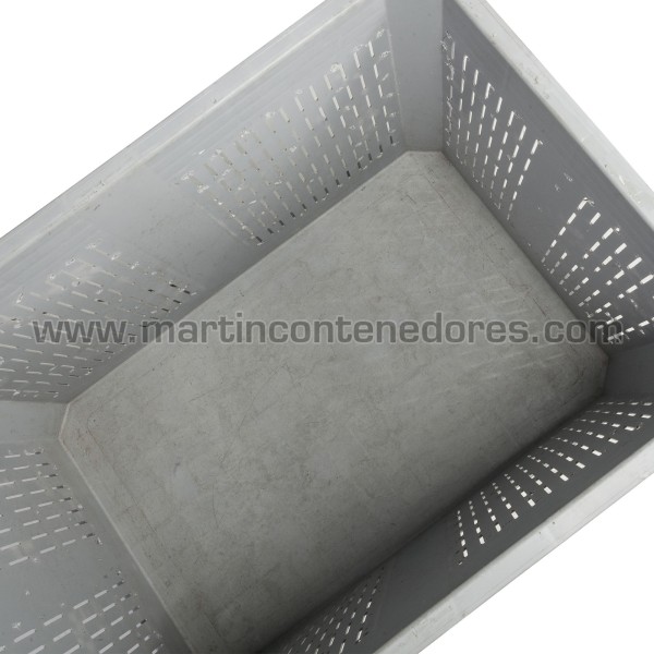 Perforated plastic box 1200x800x850/690 mm 2 runners