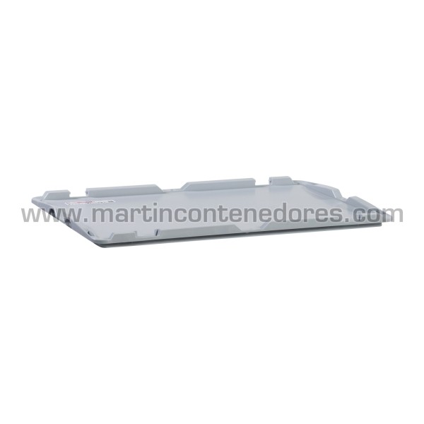 Lid plastic with hinge 600x400x26 mm