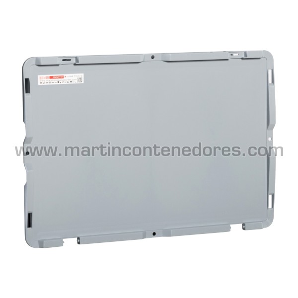 Lid plastic with hinge 600x400x26 mm