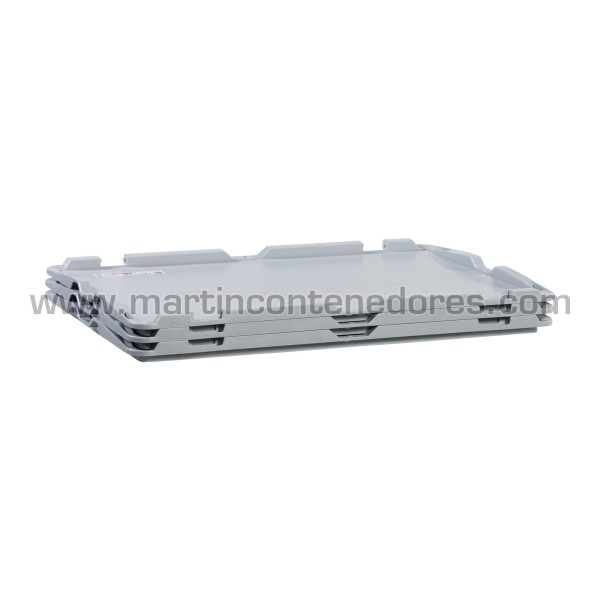 Lid plastic with hinge 600x400x26 mm