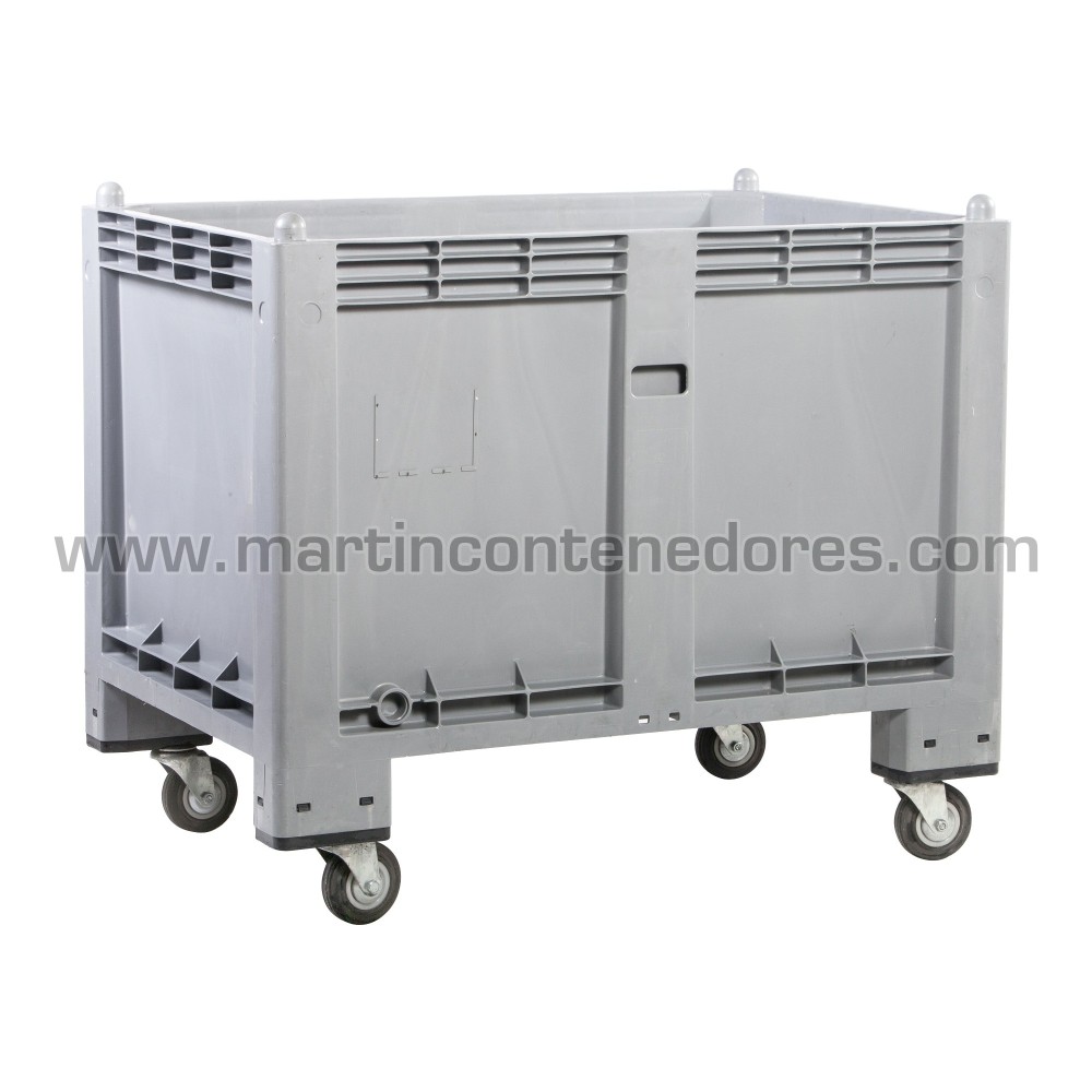 Box plastic with wheels 1200x800x990/680 mm