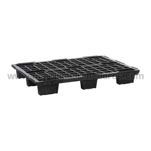 Nestable perforated plastic pallet 1200x800x160 mm