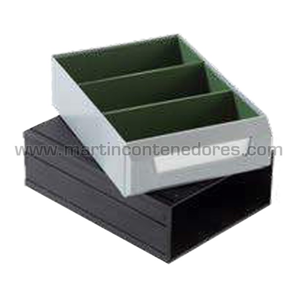 Nestable plastic bin for subdivision 220x103x82 mm