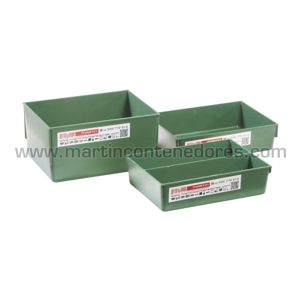 Bac de compartimentage emboîtable en plastique 154x111x82 mm