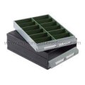 Plastic bin for subdivision 111x103x41 mm with 2 compartments