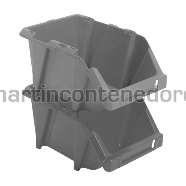 Storage bin plastic 243x160x121 mm