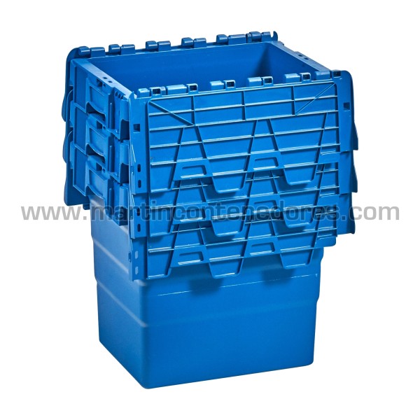 Box plastic nestable with lid