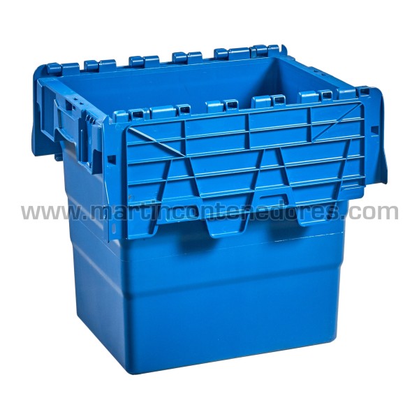 Box plastic nestable with lid