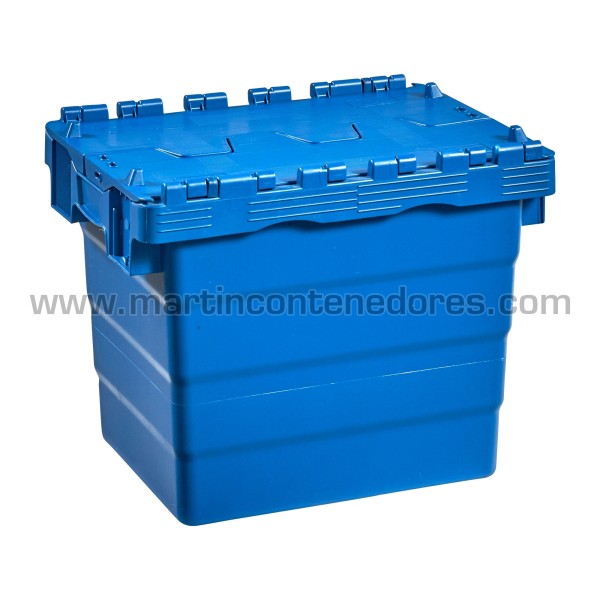 Box plastic nestable with lid