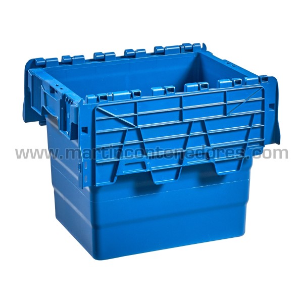 Box plastic nestable with lid