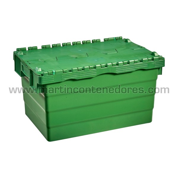 Caja con 4 portaetiquetas y asas integradas ergonómicas