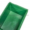 Caja plastica con tapa y asa cerrada color verde